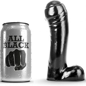 ALL BLACK - DILDO NERO 15 CM - immagine 1