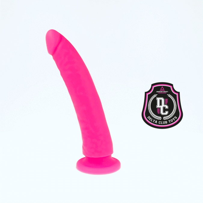 DELTA CLUB -  TOYS DILDO MEDICO ROSA IN SILICONE 17 X 3 CM