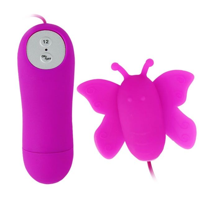 BAILE - STIMOLATORE CLITORIS BUTTERFLY LOVE UOVO 12 VELOCITÀ LILLA TELECOMANDO