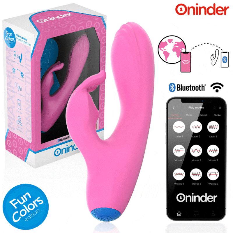 ONINDER CUTE - VIBRATORE CONIGLIETTO D'AMORE PER PUNTO G E CLITORIDE - APP GRATUITA IN TUTTO IL MONDO