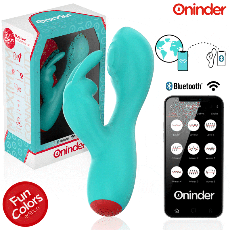 ONINDER CUTE - VIBRATORE CLITORIDEO PUNTO G LOVE BUNNY - APP GRATUITA IN TUTTO IL MONDO