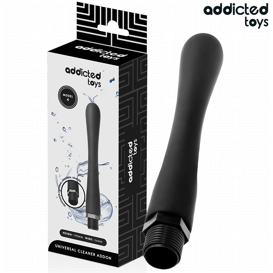 ADDICTED TOYS - PULITORE ANALE CON ADATTATORE UNIVERSALE MODELLO 4