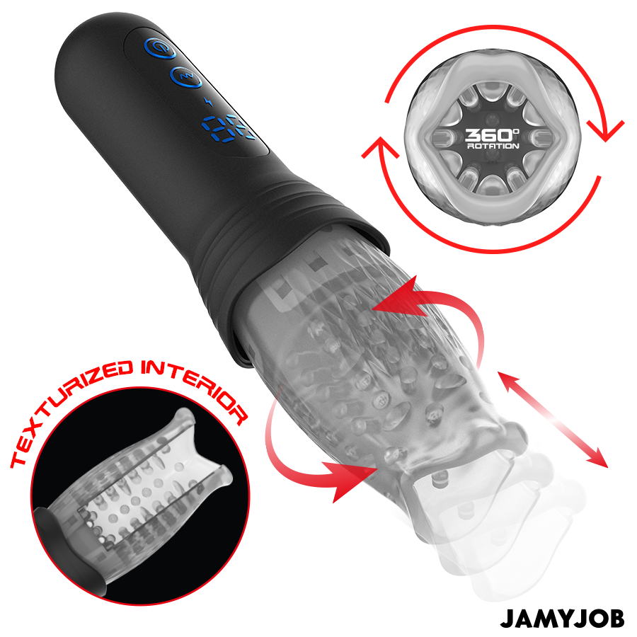 JAMYJOB - SPINJOB 2.0 MASTURBATORE CON SPINTA E ROTAZIONE