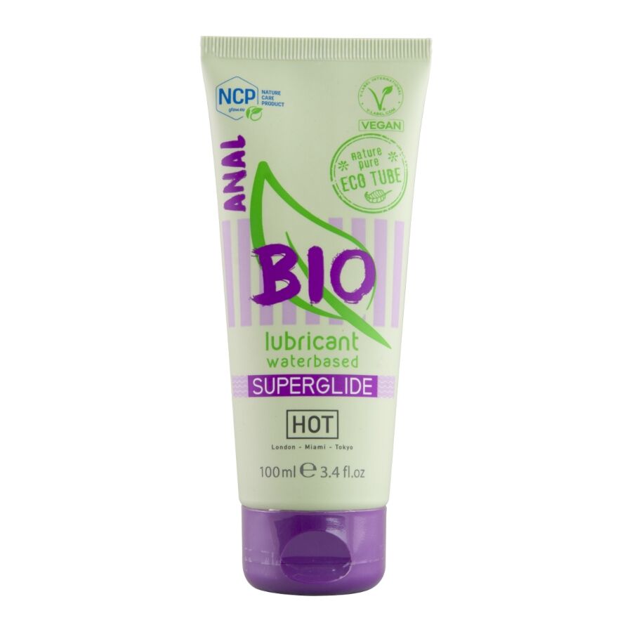 HOT - LUBRIFICANTE BIO A BASE DACQUA SUPERGLIDE ANAL 100 ML