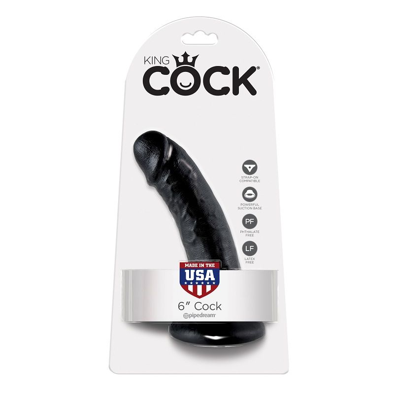 KING COCK 6" PENE NERO 15.2 CM